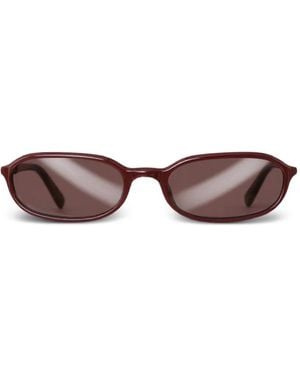 ROTATE BIRGER CHRISTENSEN Oval-Frame Sunglasses - Red