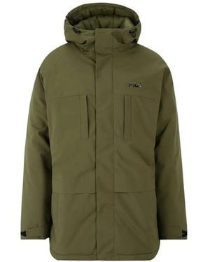 Fila Padded Hooded Parka - Green