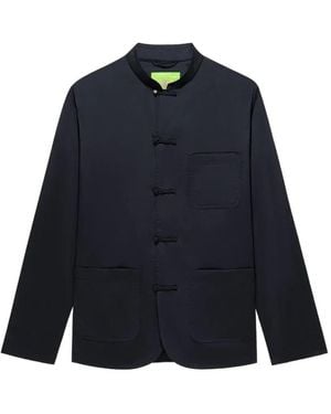 Shanghai Tang Chest-Pocket Jacket - Blue