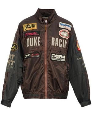 Duke & Dexter Bomberjacke Mit Patch - Braun