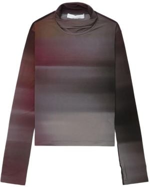 Helmut Lang Turtleneck Long-Sleeved T-Shirt - Purple