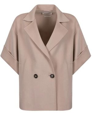 Weekend by Maxmara Abrigo Con Manga Corta Y Doble Botonadura - Neutro