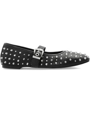 AllSaints Holly Studded Ballet Flats - Black
