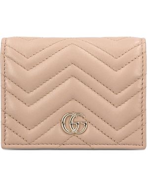 Gucci Portemonnee Met Gg Logo - Naturel