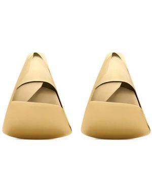 Monica Vinader Tapered Large Hoop Earrings - Natural