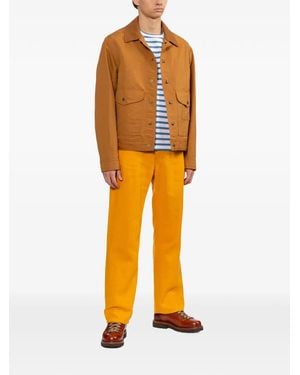 Junya Watanabe X Filson Check-Pattern Flap-Pocket Jacket - Orange