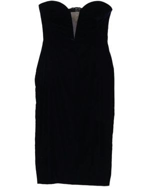 Tom Ford Schulterfreies Kleid Aus Samt - Schwarz