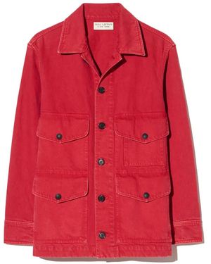 Nili Lotan Leroy Buttoned Pocket Jacket - Red