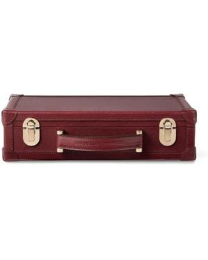 Brunello Cucinelli Glazenhouder Van Gepolijst Kalfsleer - Rood