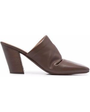 Marsèll Pinnettina Square-Toe Mules - Brown