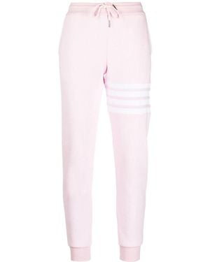 Thom Browne 4barストライプ テーパードジョガーパンツ - ピンク