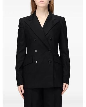 CRI.DA Monza Double-Breasted Coat - Black