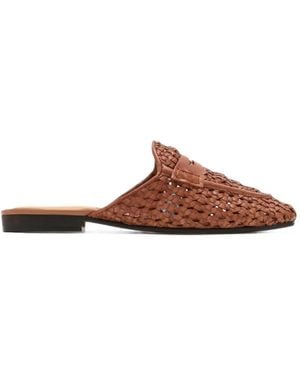 Sam Edelman Tullie Woven Mules - Brown