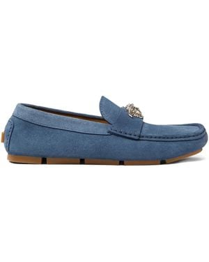 Versace La Medusa Suède Loafers - Blauw
