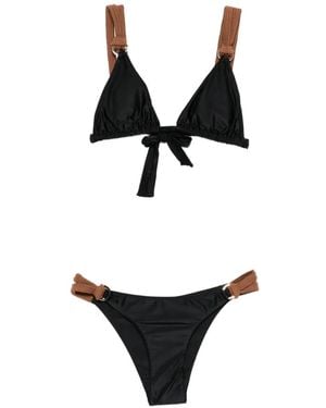 Lenny Niemeyer Ring-Detail Triangle Bikini - White