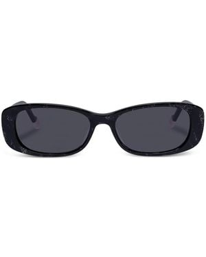 Le Specs Rectangle Frame Sunglasses - Black