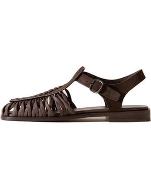 Hereu Alaro Suede Sandals - Brown
