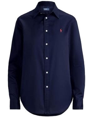 Polo Ralph Lauren Pony-Embroidered Buttoned Shirt - Blue