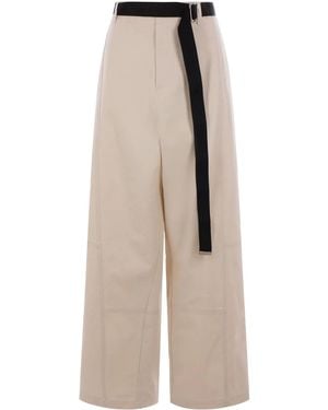 Plan C Canvas-Hose mit Gürtel - Natur