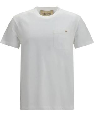 Valentino Garavani Vgold Patch-Pocket T-Shirt - Grey