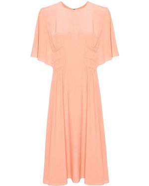 Chloé Silk Midi Dress - Pink