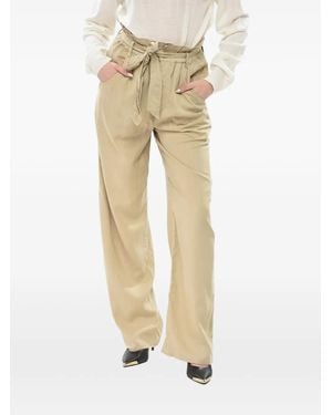 Isabel Marant Pantalones Priana Con Cinturón - Neutro