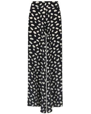 Johanna Ortiz Musical Animal-Print Trousers - White
