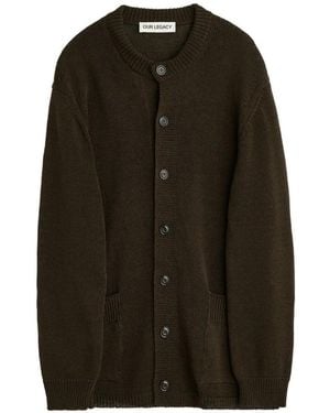 Our Legacy Cardigan Parlor À Boutonnière - Black