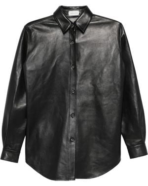 Magda Butrym Leather Shirt - Black