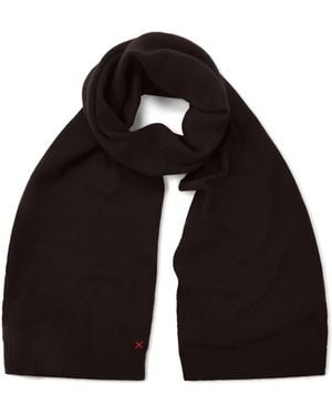 Chinti & Parker Decorative-Stitching Scarf - Black