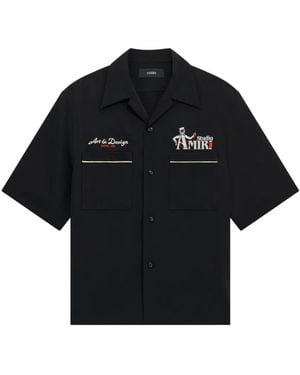 Amiri Studio Camp Shirt - Black