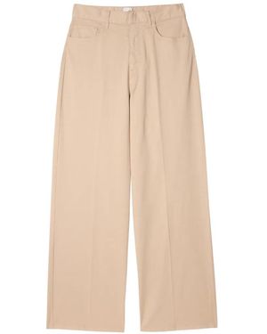 Paul Smith Stückgefärbte Hose Aus Twill - Weiß