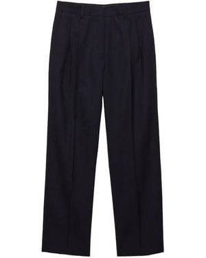 Prada Rush-Stitch Trousers - Blue