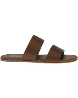 Pedro Garcia Pilia Double-Strap Sandals - Brown