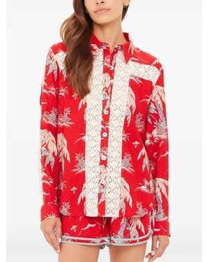 The Upside Palma Collared Printed Shirt