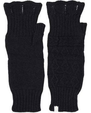 Antipast Fingerless Gloves - Black