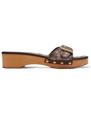 COACH Margot Sandalen Mit Monogramm - Weiß