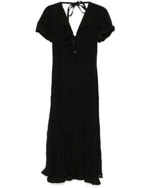 Jil Sander Layered Maxi Dress - Black