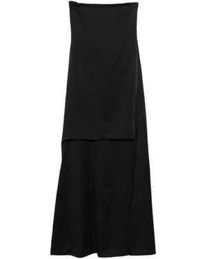 Tom Ford Robe Bustier À Design Asymétrique - Black