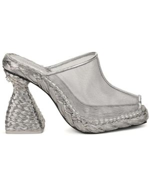 Cult Gaia Lynx Heeled Mules - White