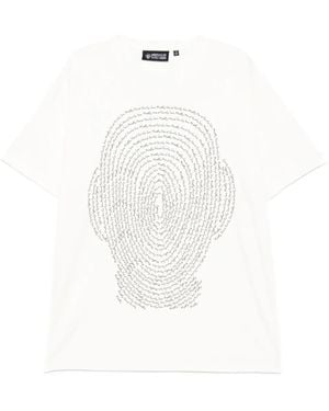 Mostly Heard Rarely Seen T-Shirt Con Stampa - Bianco