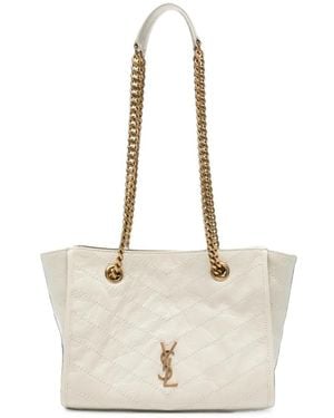 Saint Laurent Niki Quilted Shoulder Bag - Natural