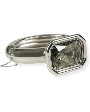 Lanvin Brazalete Con Detalles De Cristal - Metálico