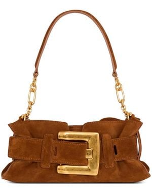 Balmain Bolso De Mano Anthem Mini - Marrón