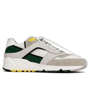 Saint Laurent Bump Paneled Sneakers - White