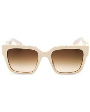 Roberto Cavalli Logo-Detail Sunglasses - Natural