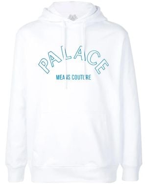 Palace Couture Logo-Print Hoodie - White