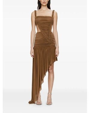 Christopher Esber Orion Cut-Out Ruched Top - Natural