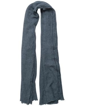 Comme des Garçons X William Welstead Frayed-Edge Scarf - Blue