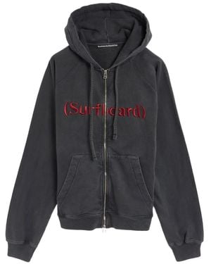 Stockholm Surfboard Club Ace Embroidered Zip-Up Hoodie - Black